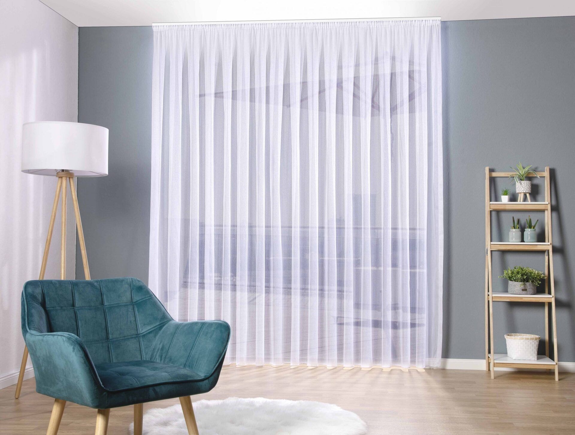 Gardine »Struktur« Weiß | DecoHome