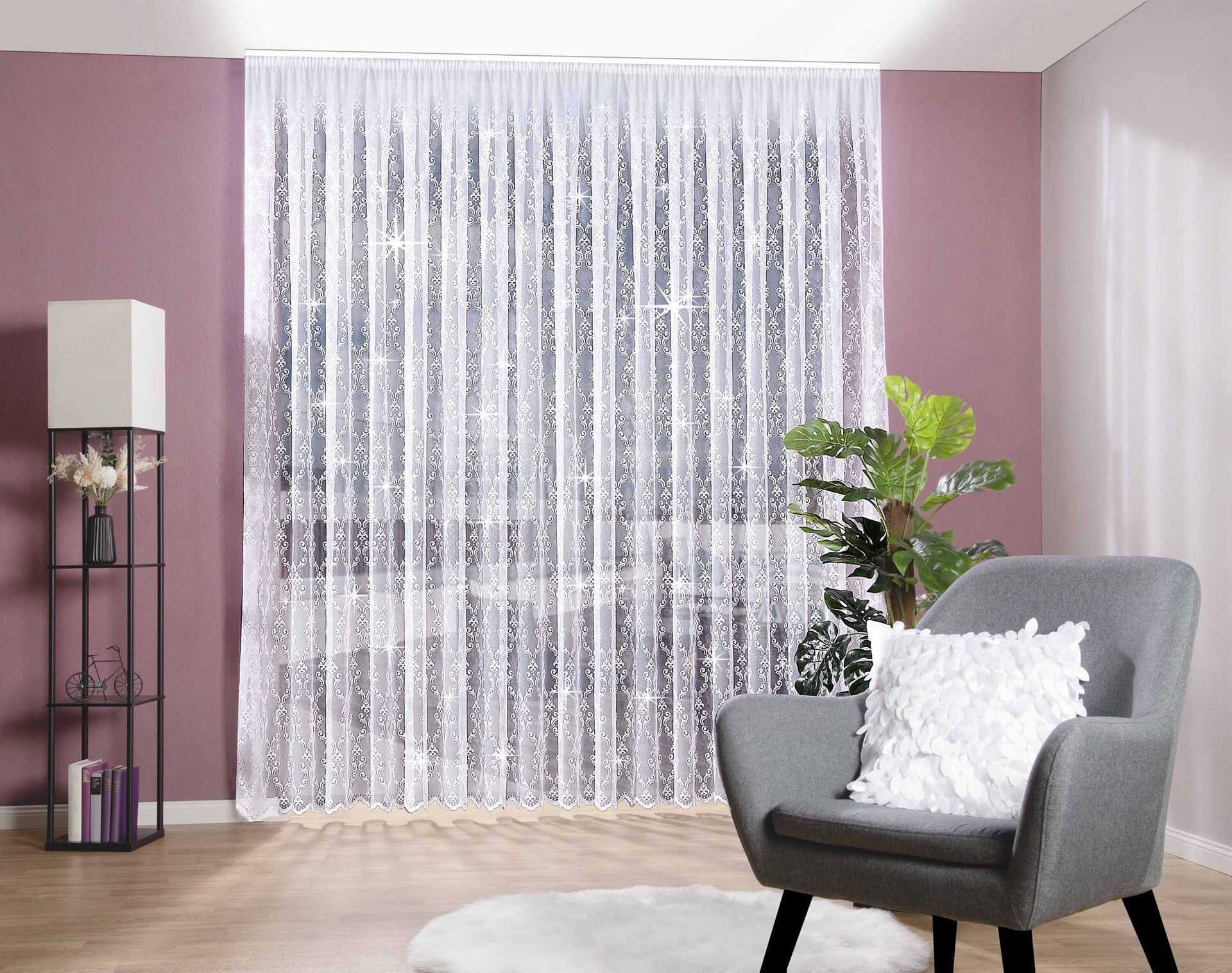 Gardine »Barack« Weiß | DecoHome